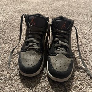 Jordan Black and Gray Sneakers
